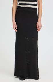 ICHI Maxi Sweater Skirt