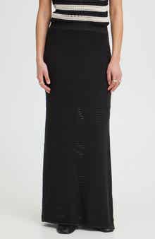 ICHI Maxi Sweater Skirt