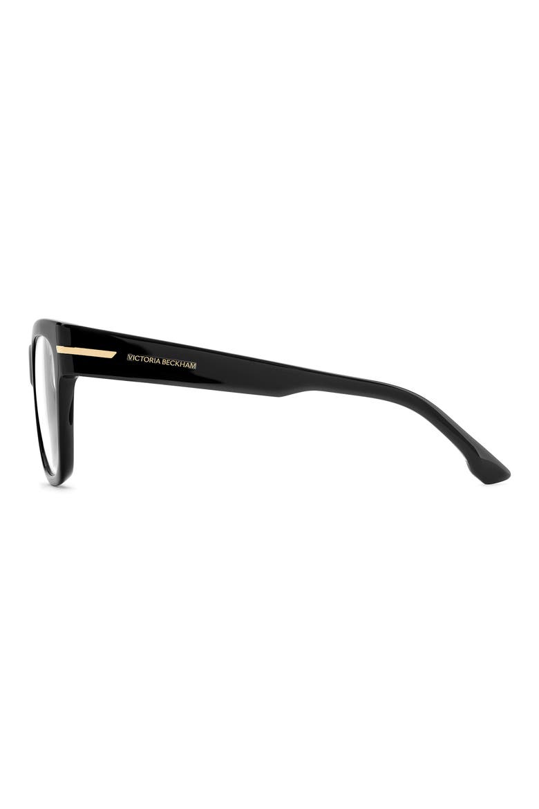 53mm Square Optical Glasses, Alternate, color, BLACK/ VIOL SP