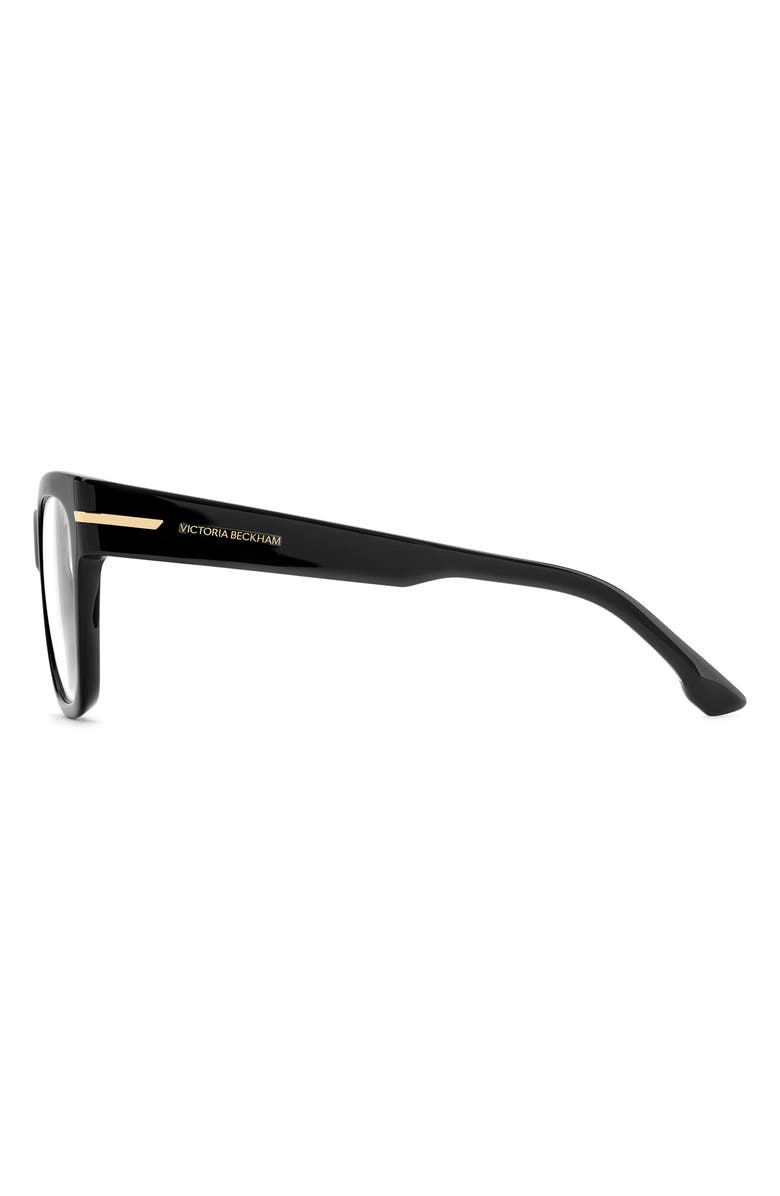 Victoria Beckham 53mm Square Optical Glasses, Alternate, color, 