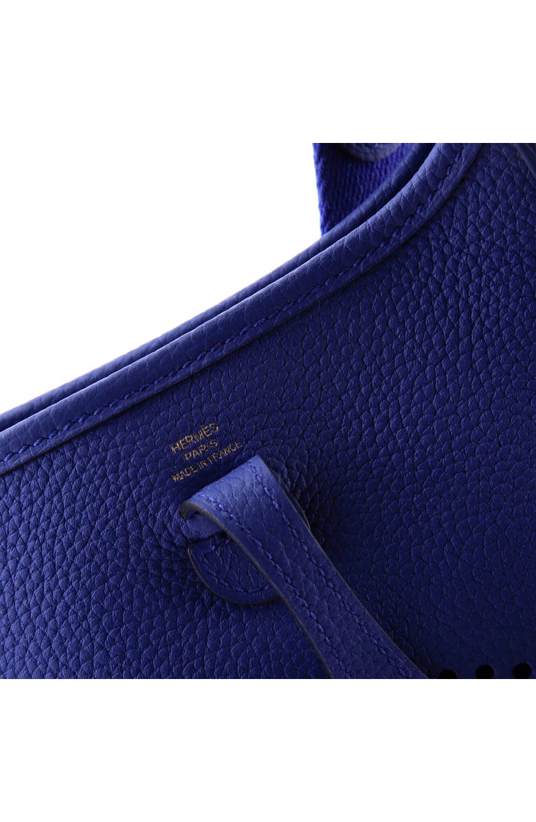 Pre-Owned Hermes Evelyne Bag Gen III Clemence TPM, Alternate, color, Bleu France