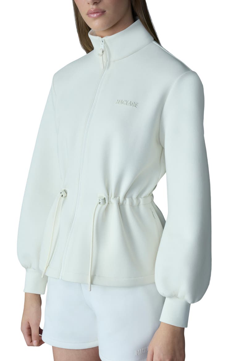 Finola Double Face Jersey Jacket, Alternate, color, CREAM