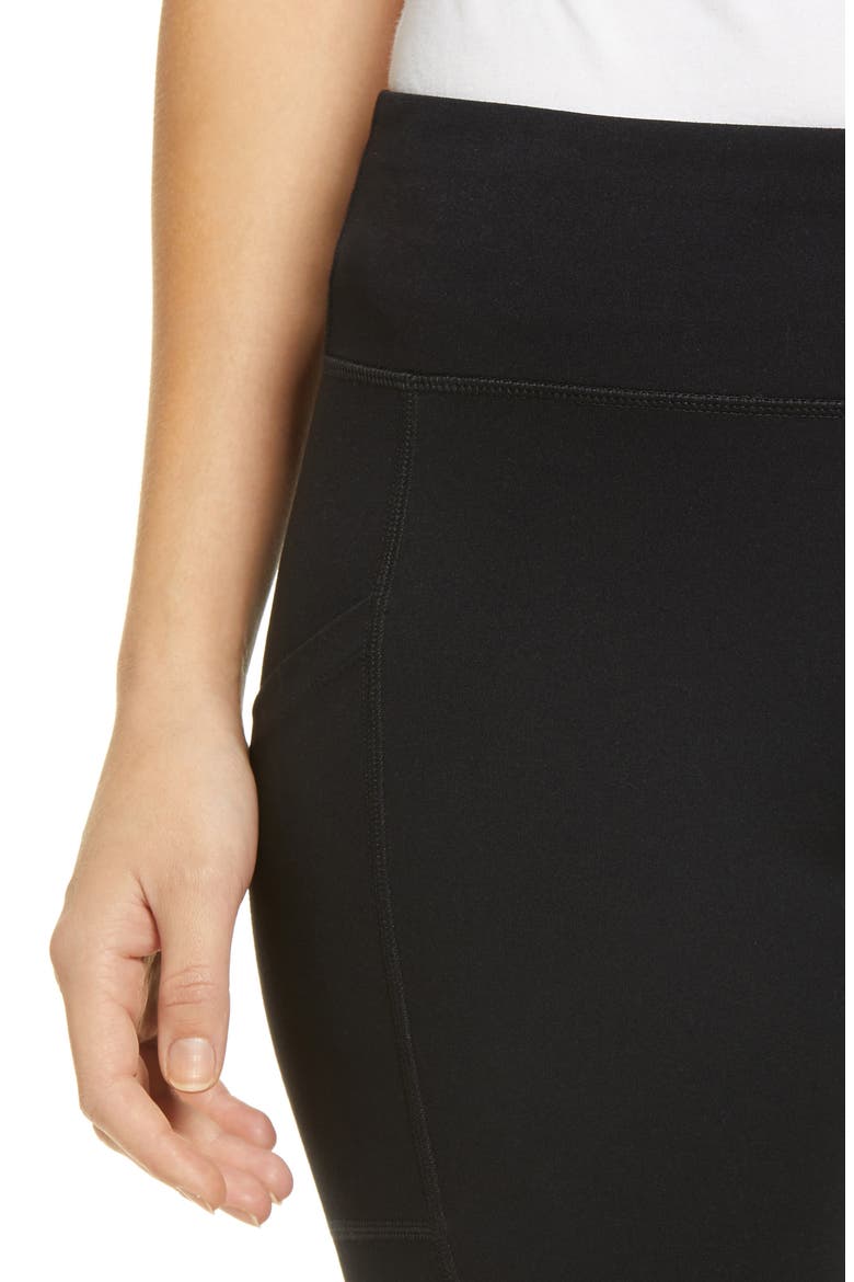 Women's Active Pep Talking Pocket Performance Bike Shorts, Alternate, color, BLACK
