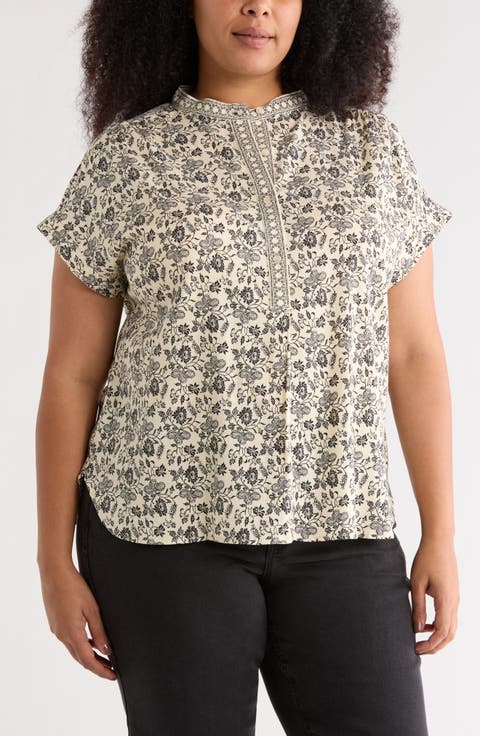 Dolman Short Sleeve Top (Plus)
