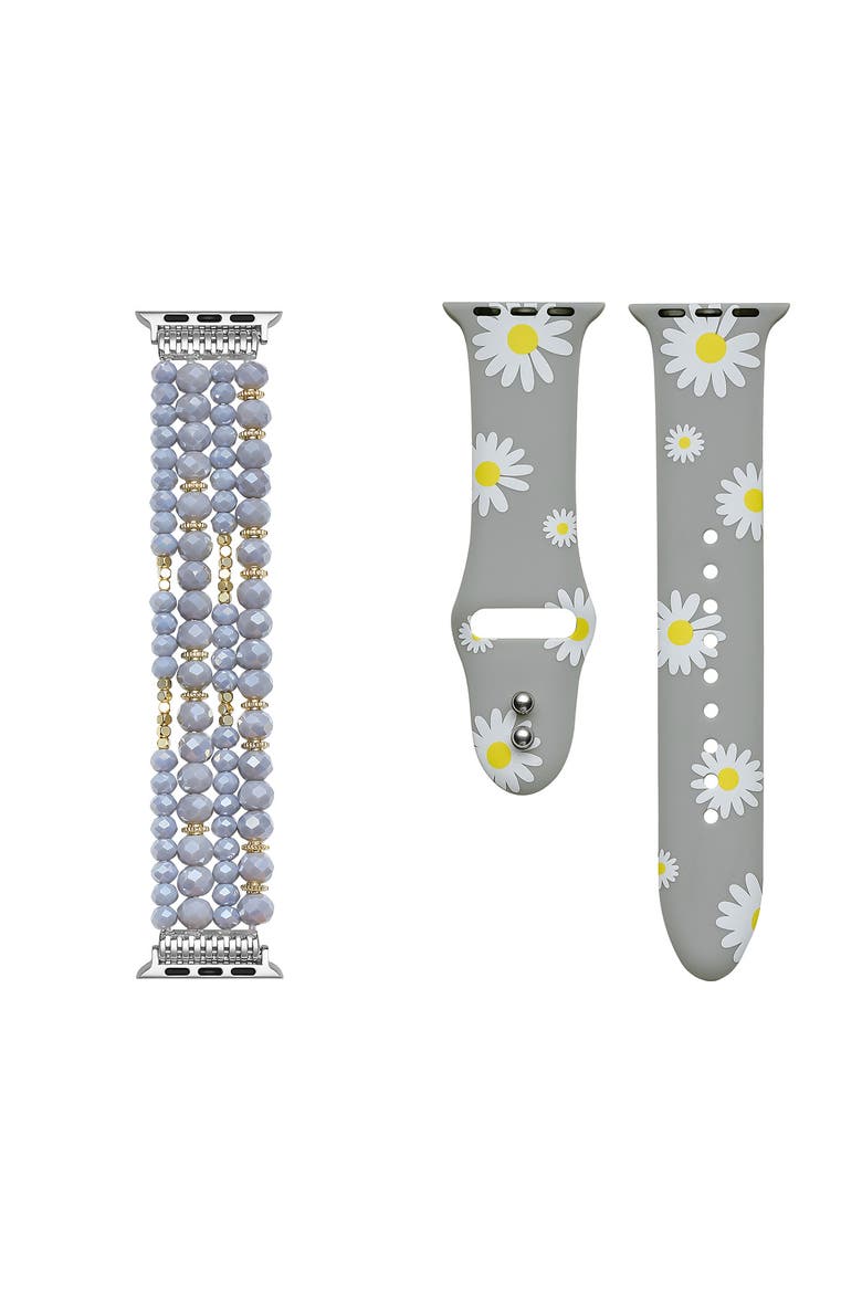 Beaded Bracelet & Silicone Watchband Set, Alternate, color, ASSORTED