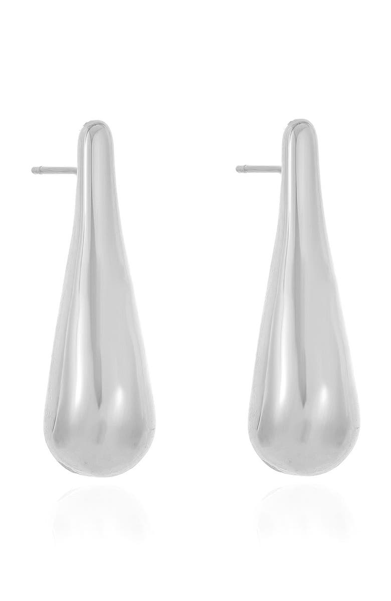 Ettika Metal Drop Earrings, Alternate, color, Silver