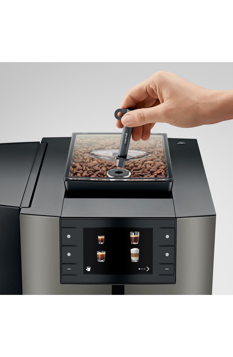 JURA X10 Automatic Hot & Cold Coffee Machine, Alternate, color, Dark Inox