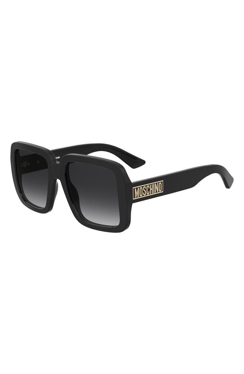Moschino 55mm Gradient Square Sunglasses, Alternate, color,
