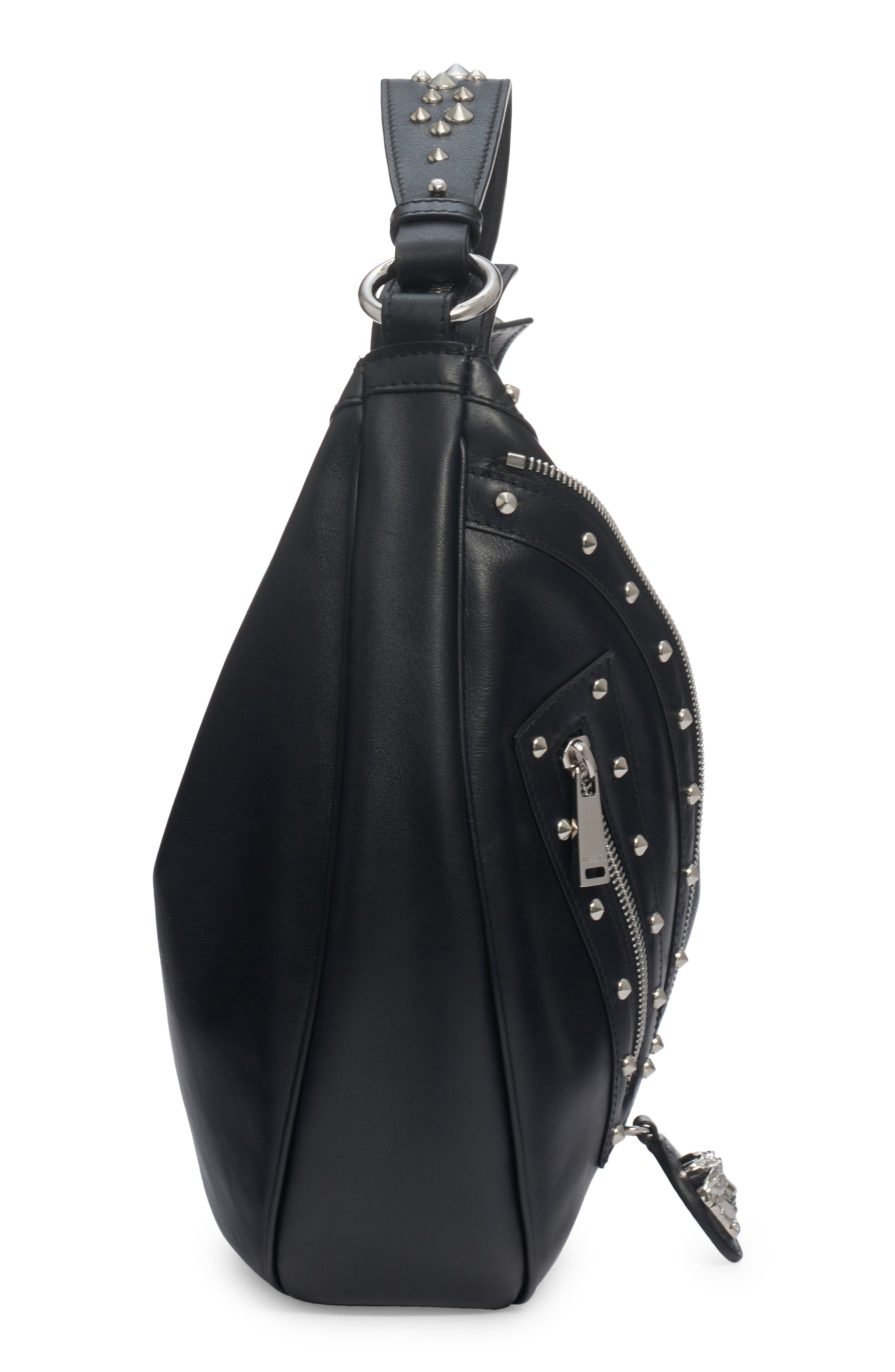 Versace Small La Medusa Archive Hobo Bag, Alternate, color, 