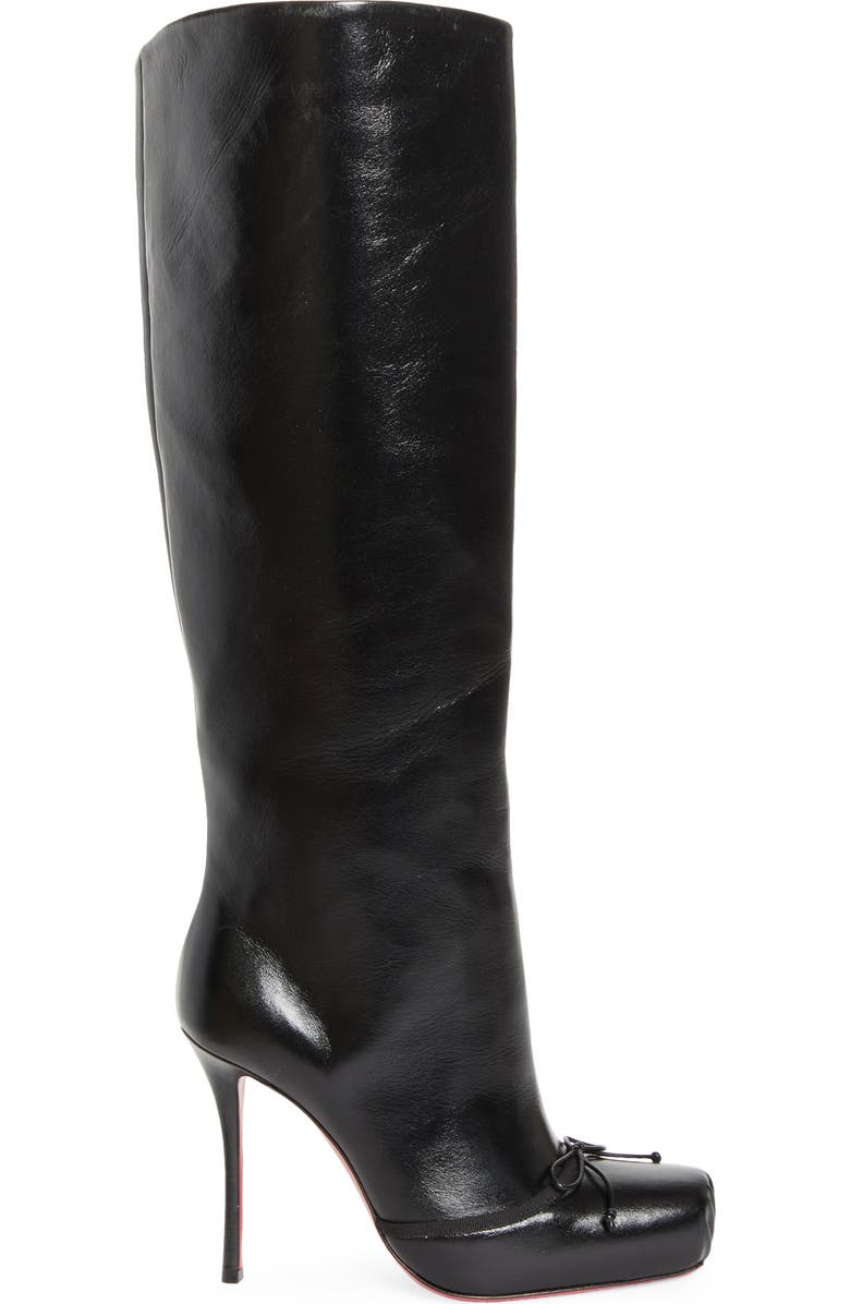 Christian Louboutin Cassia Knee High Boot, Alternate, color, Black
