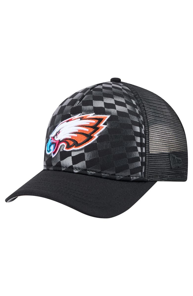New Era Men's New Era  Black Philadelphia Eagles Gradient 9FORTY Adjustable Hat, Main, color, Black