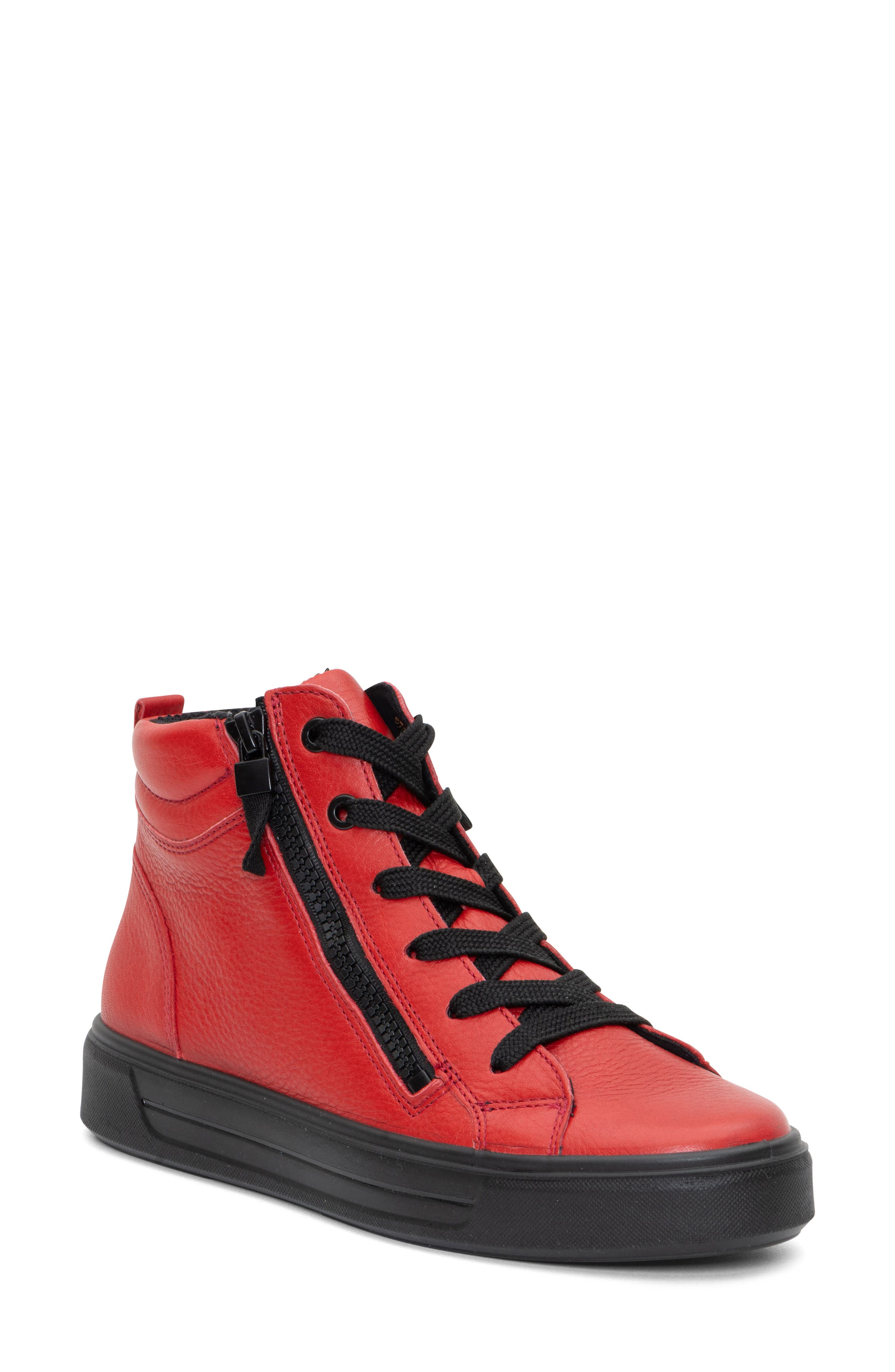 Camden High Top Sneaker, Main, color, RED