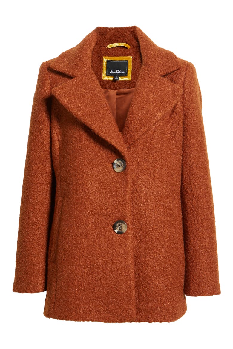 Brushed Coat, Alternate, color, COGNAC
