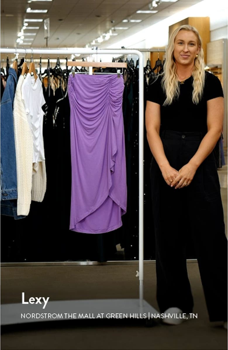 Ambrosia Asymmetric Jersey Skirt, sales video thumbnail