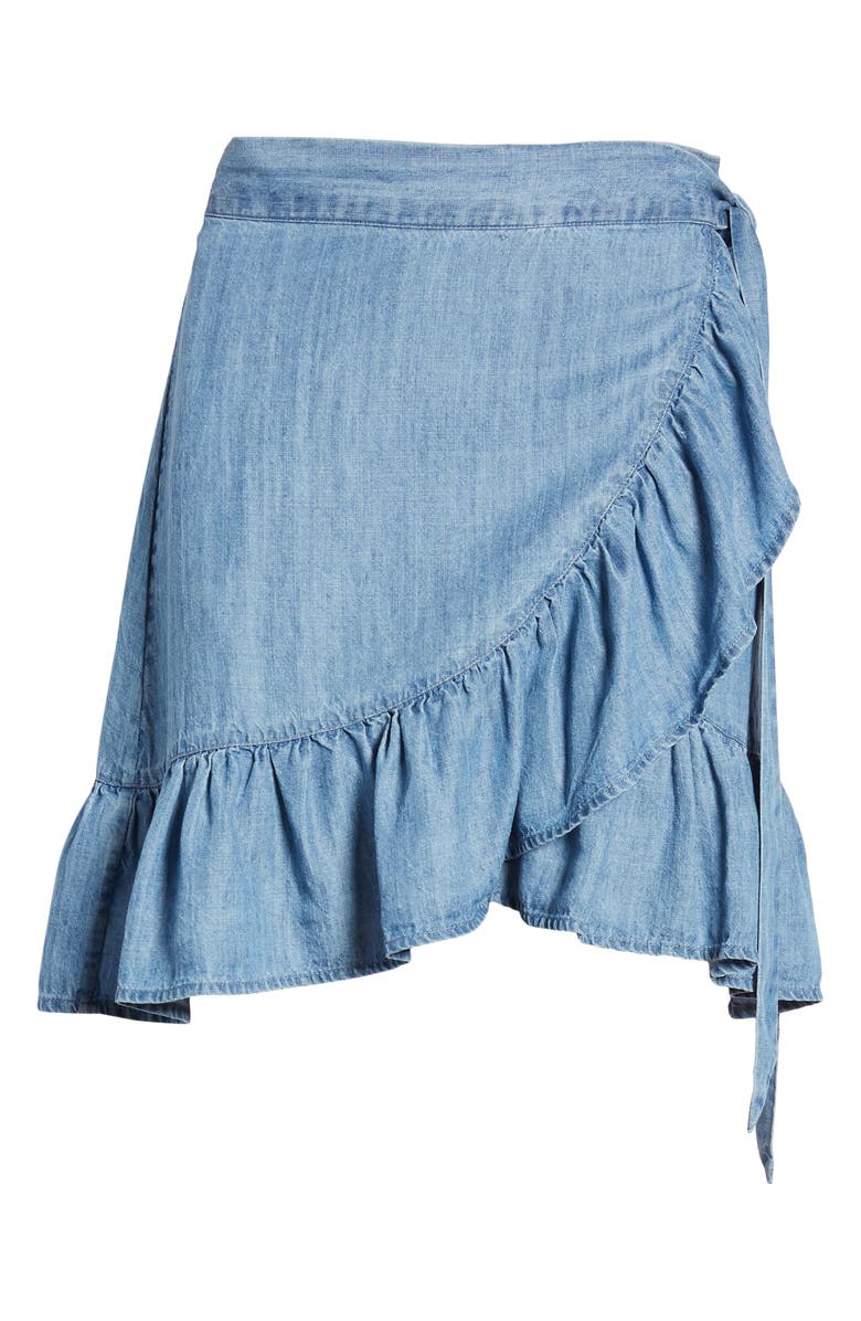 Rails Etienne Chambray Wrap Skirt, Alternate, color,