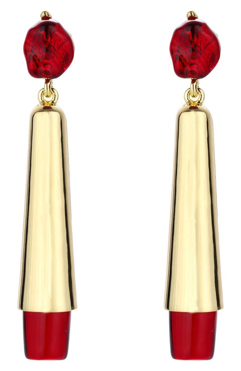 Renne Linear Drop Earrings