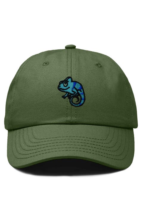 Chameleon Embroidered Dad Hat