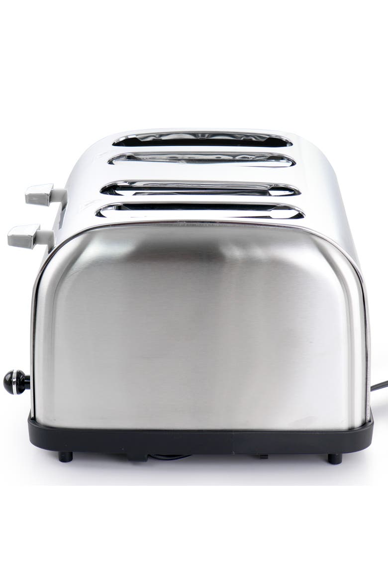 4 Slice Wide Slot Toaster with Variable Browning in Silver, Alternate, color, Grey