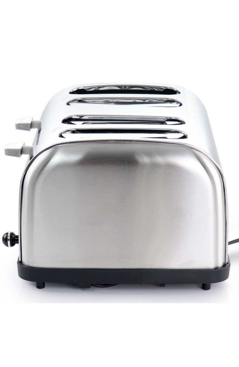 Megachef 4 Slice Wide Slot Toaster with Variable Browning in Silver, Alternate, color, Grey