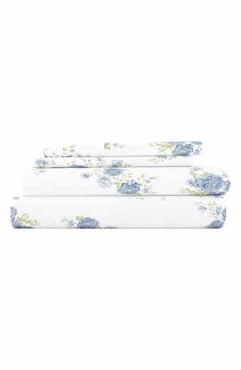 Premium Rose Bunch 4-Piece Flannel Bed Sheet Set
