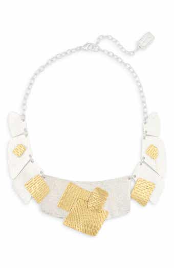 Karine Sultan Artistic Patchwork Collar Necklace