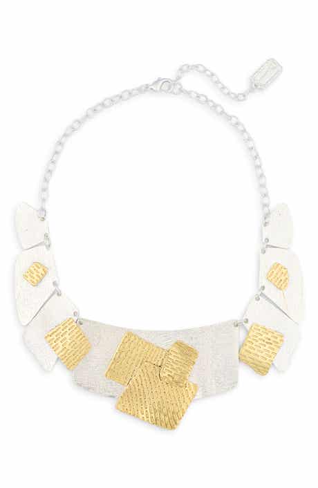 Karine Sultan Artistic Patchwork Collar Necklace