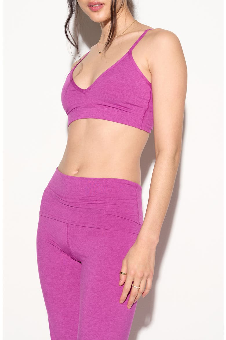 Sloane Sports Bra, Alternate, color, HEATHER WILD ORCHID