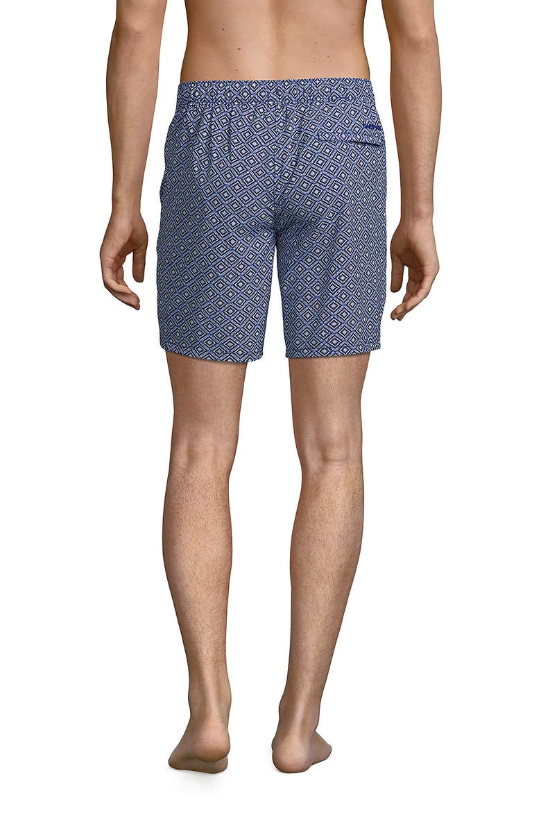 Lands' End Lined 7" Hybrid Swim Shorts, Alternate, color, 