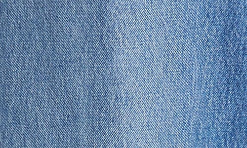 Alexander Wang Raw Cut Waist Low Rise Wide Lean Jeans In Blue