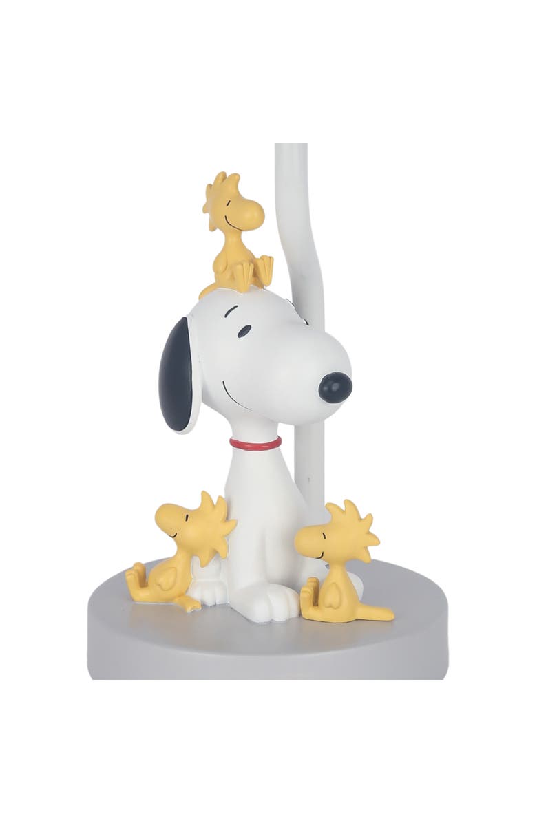 Lambs & Ivy Classic Snoopy & Friends Nursery Lamp with Shade & Bulb, Alternate, color, White
