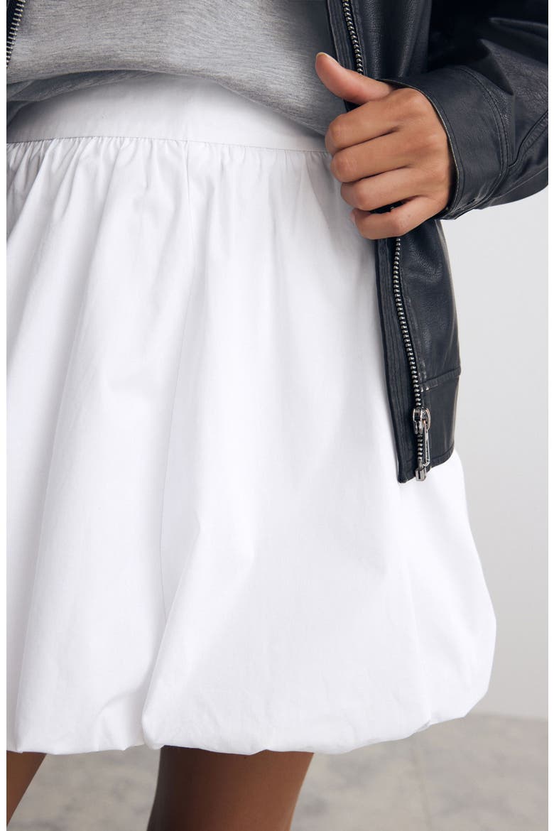 Puffball Miniskirt, Alternate, color, WHITE