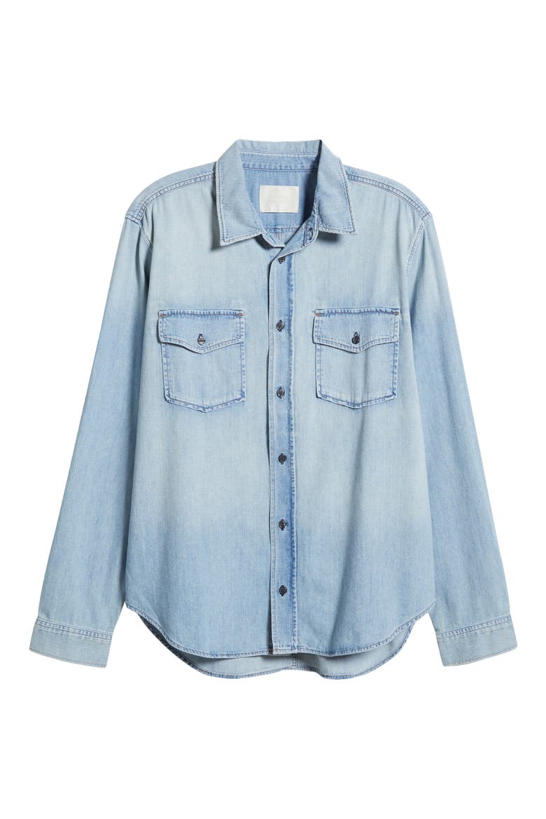 Cairo Denim Utility Shirt, Alternate, color, TEMPO MD/LT IN