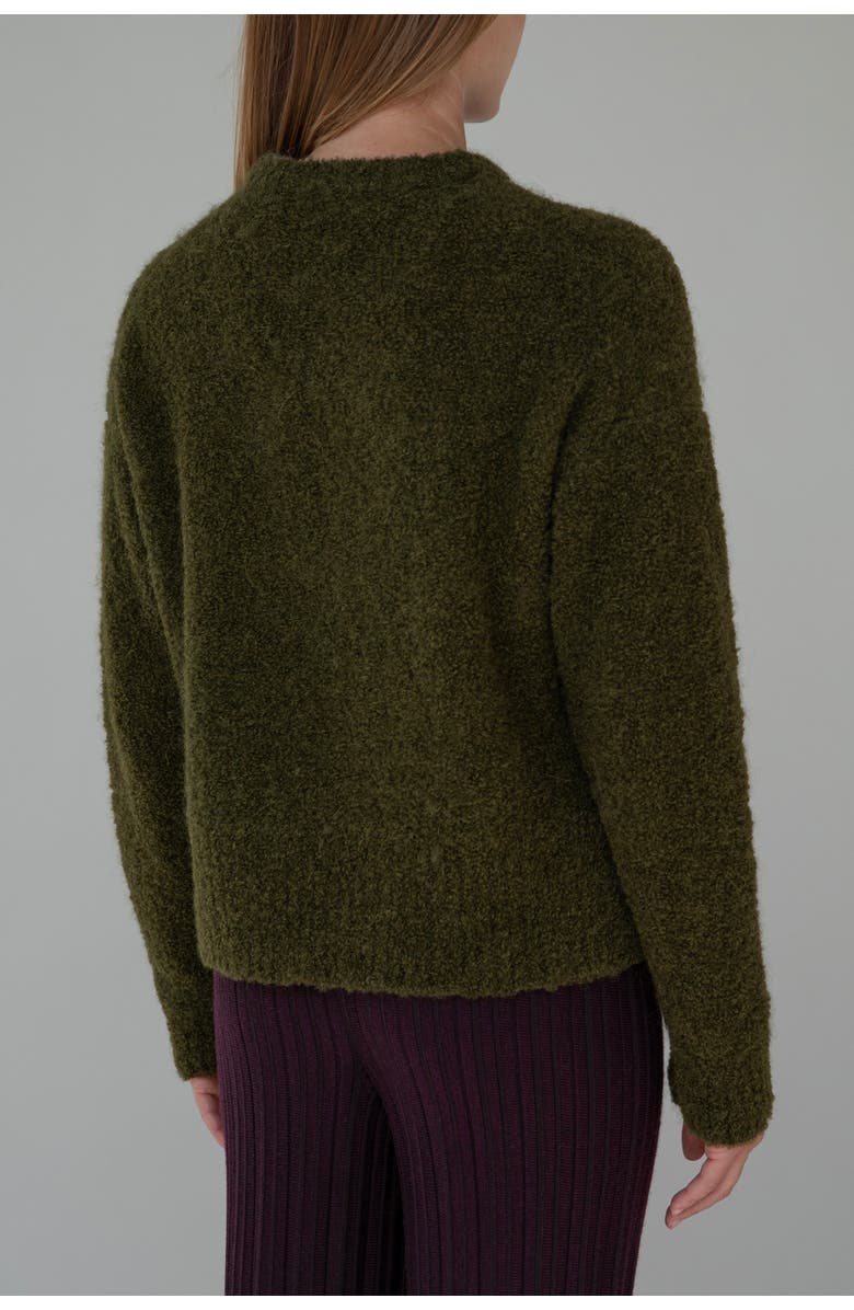 SSKEIN Belle Boucle Pullover, Alternate, color, Hunter