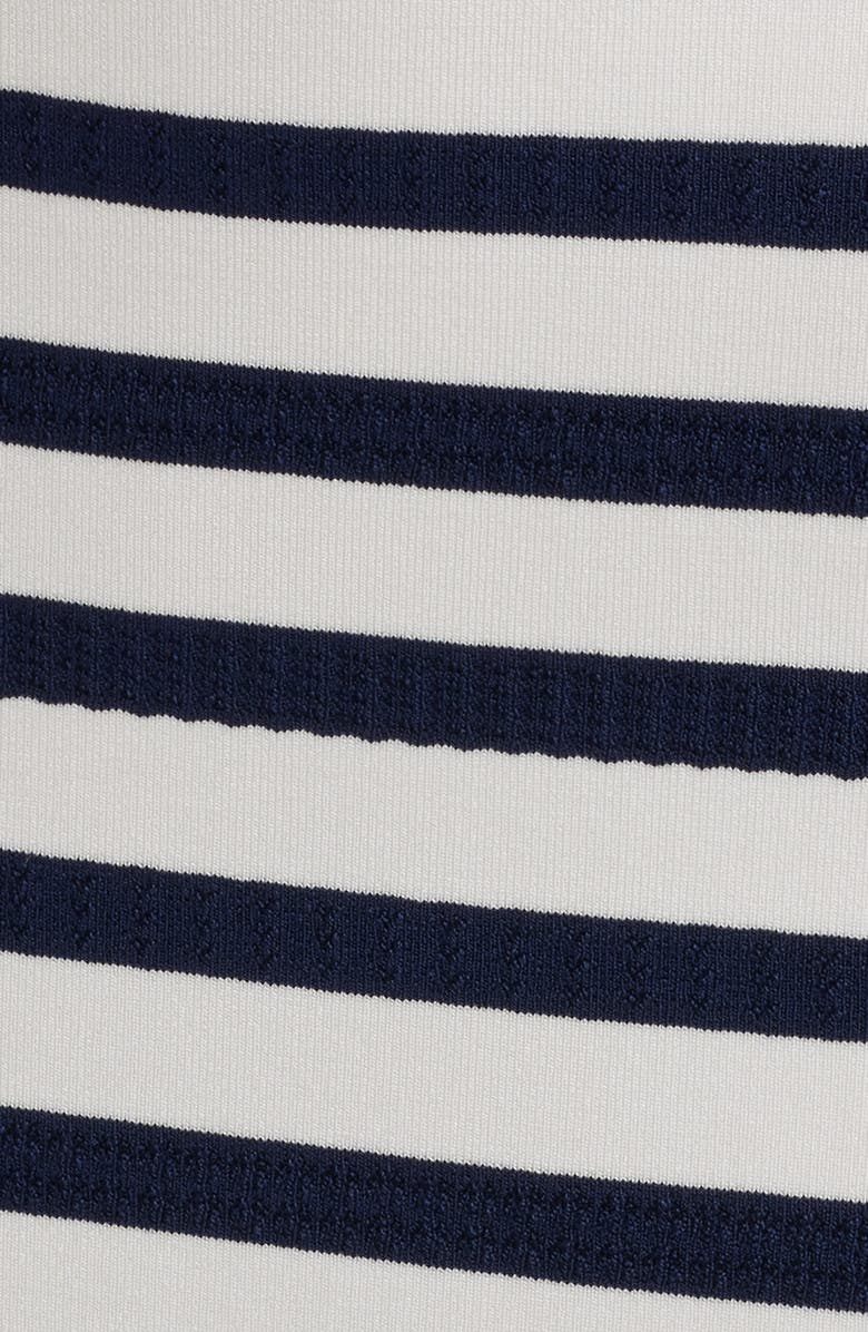 LoveShackFancy Avanette Crop Cardigan, Alternate, color, Sailor Night
