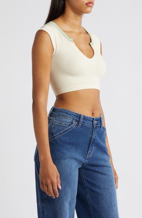 Bdg Urban Outfitters Going For Gold Crop Top In White