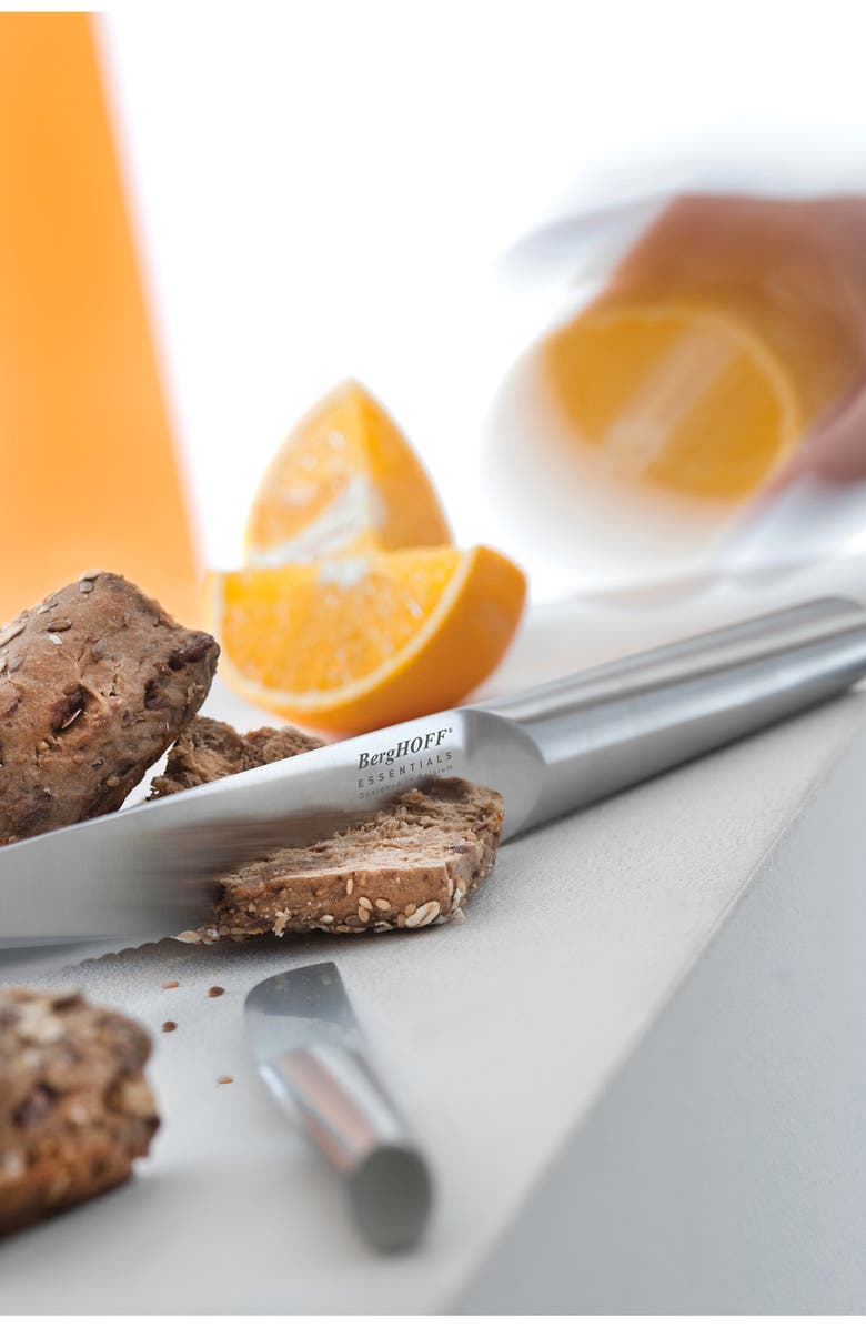 BergHOFF INTERNATIONAL Eclipse 6-Piece Stainless Steel Knife Block Set, Alternate, color, Silver