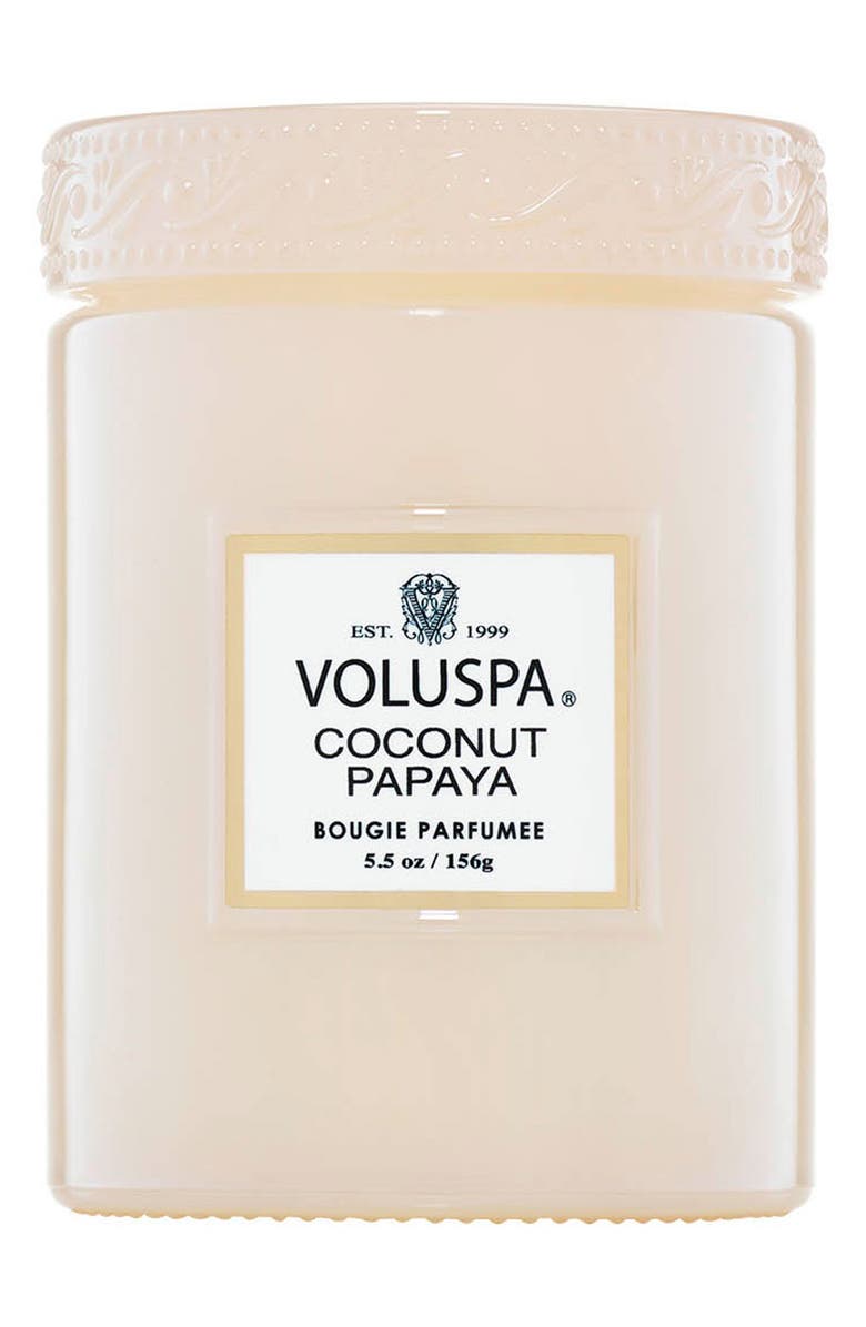 Voluspa Coconut Papaya Small Jar Candle, Alternate, color, 