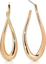 Ettika Curvacious Oval Hoop Earrings