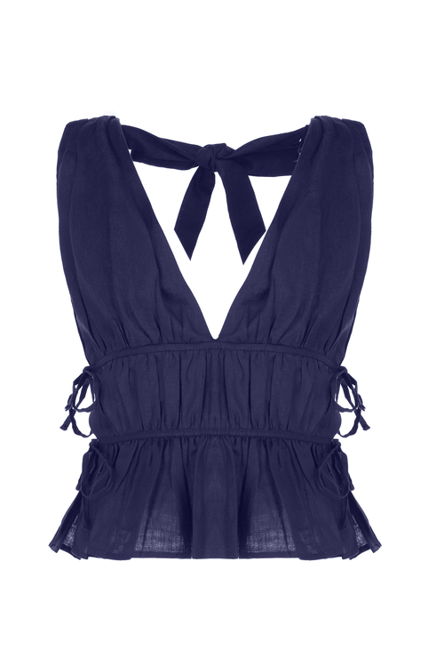 Prime Of Lime Fernanda Top In Navy