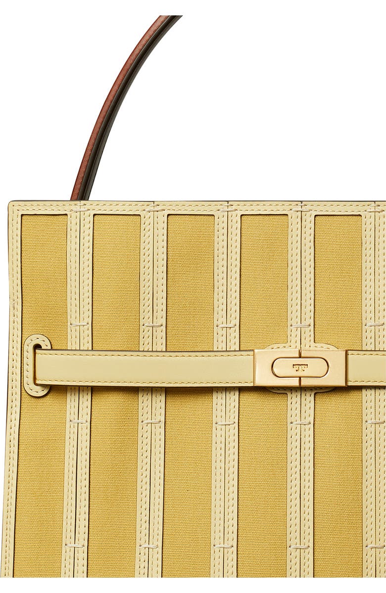 Tory Burch Lee Radziwill Canvas Panel Double Bag, Alternate, color,