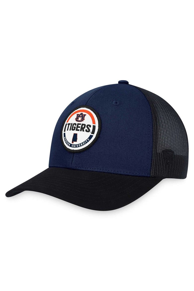 Men's Top of the World Navy Auburn Tigers Trey Trucker Adjustable Hat, Main, color, Navy