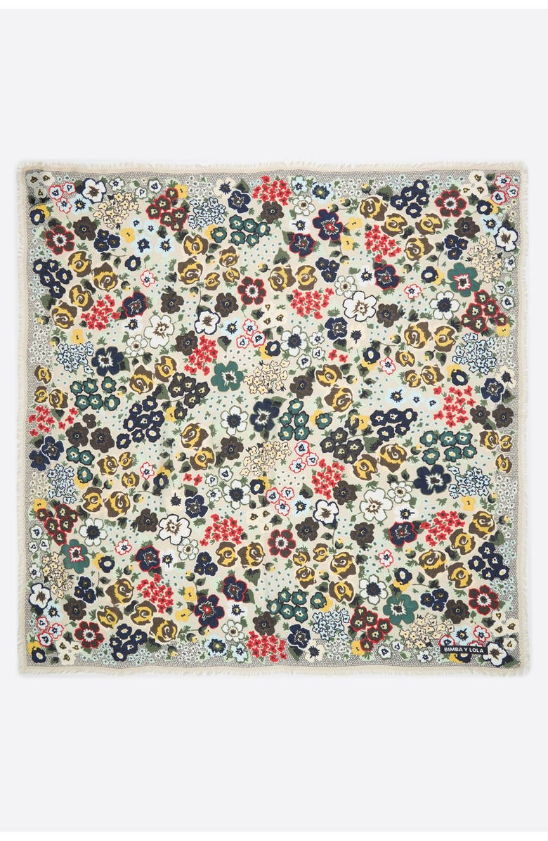 Bimba y Lola Garden Shawl, Main, color, Beige