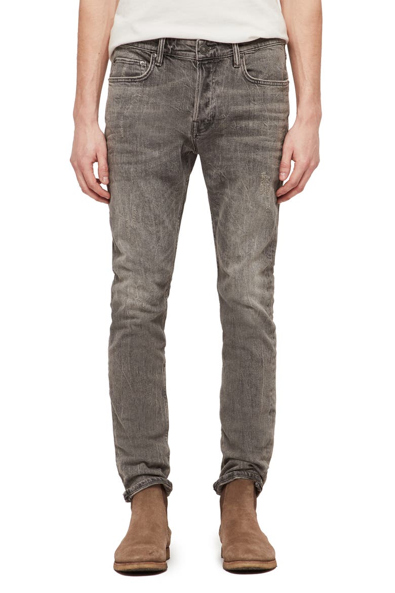 Cigarette Skinny Fit Jeans, Main, color, GREY