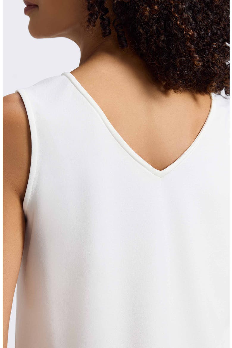 Callie Sleeveless Crepe Knit Top, Alternate, color, ECRU
