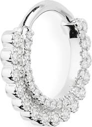 MARIA TASH Apsara Single Diamond Hoop Earring