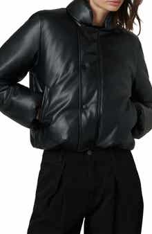 Joe's The Kiki Faux Leather Bomber Jacket