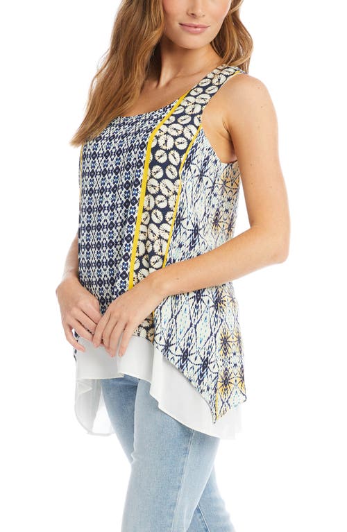 Shop Karen Kane Double Layer Tank In Print