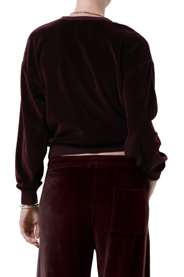 Vintage Crewneck Sweatshirt, Alternate, color, BURGUNDY