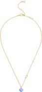 COACH Enamel Heart Short Pendant Necklace