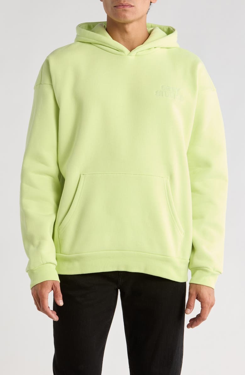 Obey Studios Extra Heavyweight Hoodie, Main, color, Shadow Lime